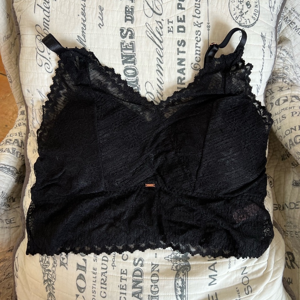 JadyK size L/XL black lace bra. Gently worn about three times.